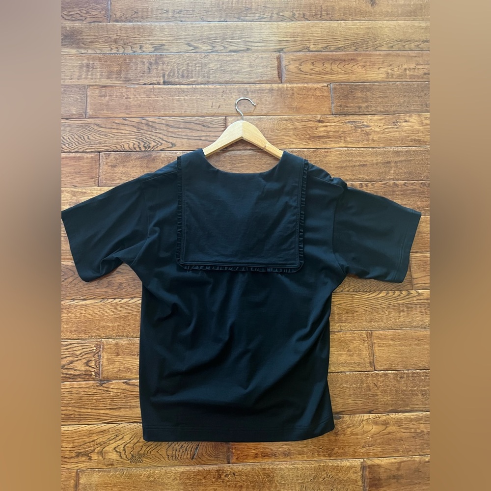 Comme des Garcons Top Short Sleeves Black Size L - Picture 8 of 15